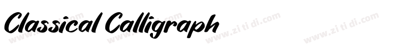 Classical Calligraph字体转换 Classical Calligraph字体转换